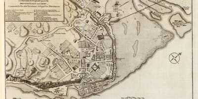 ওল্ড ক্যুবেক শহরের হাঁটা ট্যুর ম্যাপ